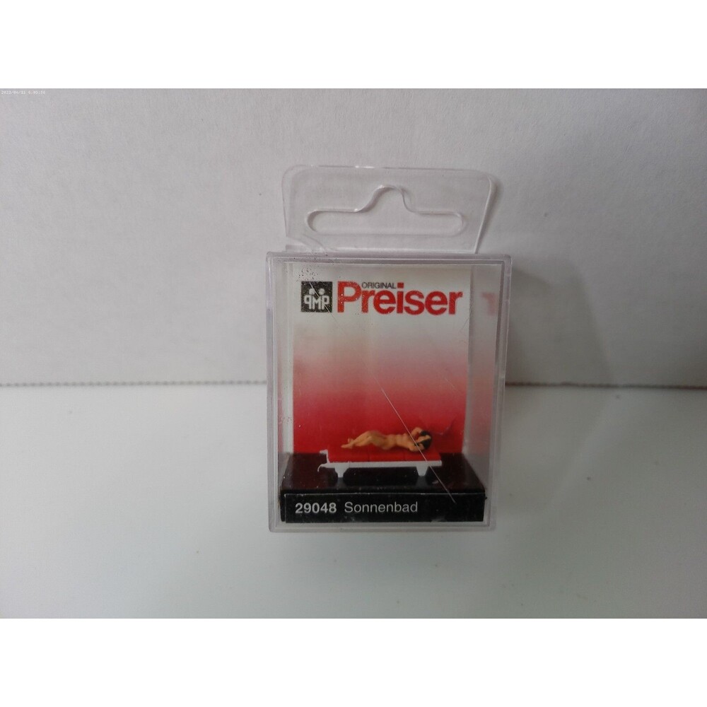 Preiser HO #29048 Recreation -- Sun Bathing - Nude Figure (Hand Painted) 1:87th